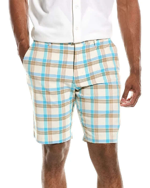 Men's checkered pattern wool shorts for a stylish winter layering option Tommy Bahama Camberia Driver Plaid Short Men's checkered pattern wool shorts for a stylish winter layering option Tommy Bahama Camberia Driver Plaid Short