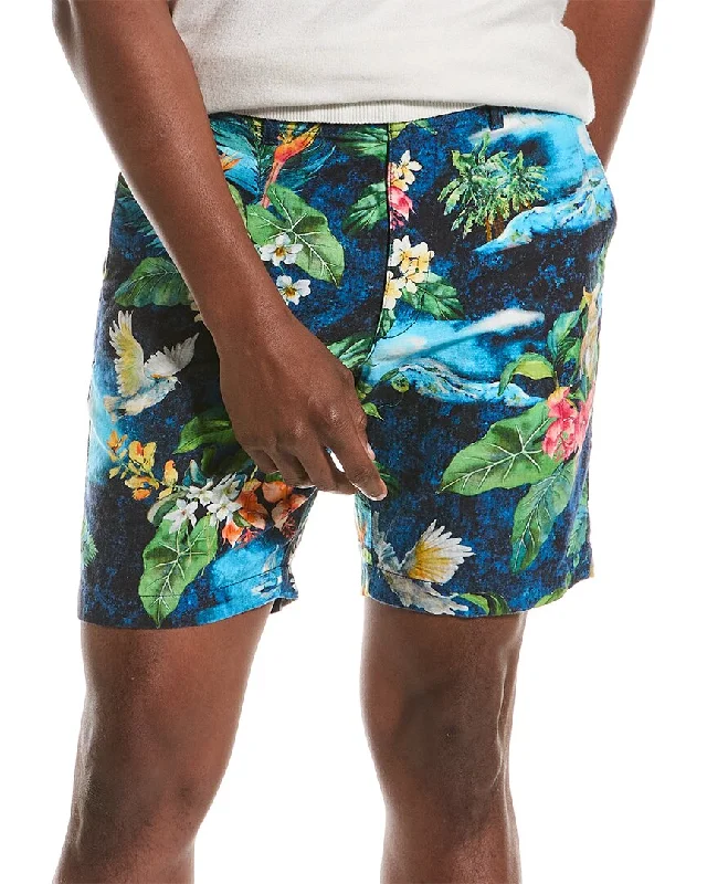 Men's elastic waistband lounge shorts for lazy weekends at home Tommy Bahama Serene Seaside Linen-Blend Short Men's elastic waistband lounge shorts for lazy weekends at home Tommy Bahama Serene Seaside Linen-Blend Short
