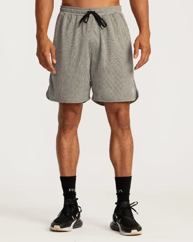 Men's neon - colored athletic shorts for high - visibility workouts VA Essential 19" Shorts - Grey Men's neon - colored athletic shorts for high - visibility workouts VA Essential 19" Shorts - Grey